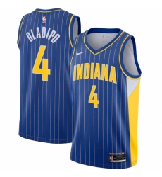 Men's Indiana Pacers #4 Victor Oladipo Nike Blue 2020-21 Swingman Player Jersey