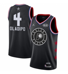 Men's Nike Indiana Pacers #4 Victor Oladipo Black NBA Jordan Swingman 2019 All-Star Game Jersey