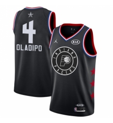 Women's Nike Indiana Pacers #4 Victor Oladipo Black NBA Jordan Swingman 2019 All-Star Game Jersey