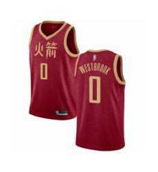 Women's Houston Rockets #0 Russell Westbrook Swingman Red Basketball Jersey - 2018-19 City Edition