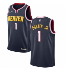 Men's Nike Denver Nuggets #1 Michael Porter Jr. Navy NBA Swingman Icon Edition Jersey