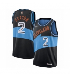 Women's Cleveland Cavaliers #2 Collin Sexton Swingman Black Hardwood Classics Finished Basketball Jersey