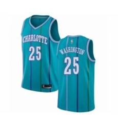 Men's Jordan Charlotte Hornets #25 PJ Washington Authentic Aqua Hardwood Classics Basketball Jersey