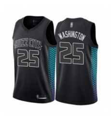 Men's Jordan Charlotte Hornets #25 PJ Washington Authentic Black Basketball Jersey - City Edition