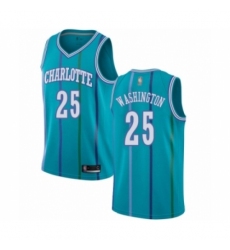 Youth Jordan Charlotte Hornets #25 PJ Washington Authentic Aqua Hardwood Classics Basketball Jersey