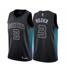 Youth Jordan Charlotte Hornets #3 Terry Rozier Swingman Black Basketball Jersey - City Edition