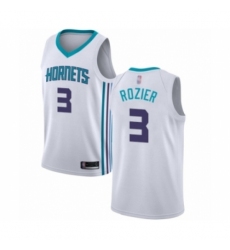 Youth Jordan Charlotte Hornets #3 Terry Rozier Swingman White Basketball Jersey - Association Edition