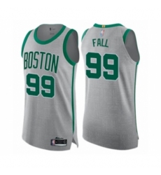 Men's Boston Celtics #99 Tacko Fall Authentic Gray Basketball Jersey - City Edition