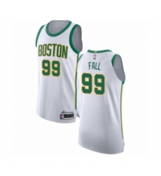 Men's Boston Celtics #99 Tacko Fall Authentic White Basketball Jersey - City Edition