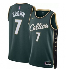Men's Boston Celtics #7 Jaylen Brown Unisex Nike Turquoise 2022-23 Swingman Jersey - City Edition