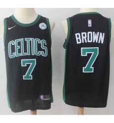 Men's Nike Boston Celtics #7 Jaylen Brown Black NBA Swingman Statement Edition Jersey