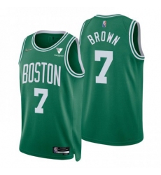 Men's Nike Boston Celtics #7 Jaylen Brown Green 2021-22 NBA 75th Anniversary Diamond Swingman Jersey - Icon Edition