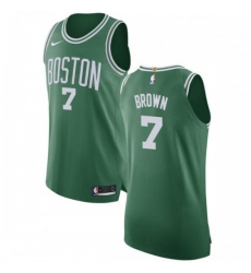 Men's Nike Boston Celtics #7 Jaylen Brown Green NBA Authentic Icon Edition Jersey