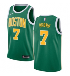 Men's Nike Boston Celtics #7 Jaylen Brown Green NBA Swingman Earned Edition Jersey