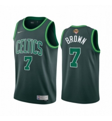 Men's Nike Boston Celtics #7 Jaylen Brown Green Swingman 2022 NBA Finals Earned Edition Jersey