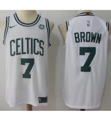 Men's Nike Boston Celtics #7 Jaylen Brown White NBA Swingman Association Edition Jersey