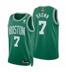 Youth Boston Celtics #7 Jaylen Brown Green Nike 2022 NBA Finals 75th Anniversary Diamond Icon Edition Swingman Jersey