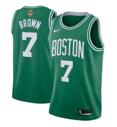 Youth Nike Boston Celtics #7 Jaylen Brown Green 2022 NBA Finals Swingman Icon Edition Jersey