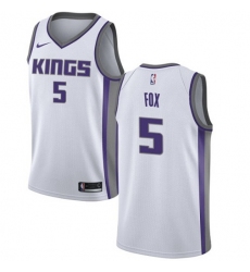 Women's Nike Sacramento Kings #5 DeAaron Fox White NBA Swingman Association Edition Jersey