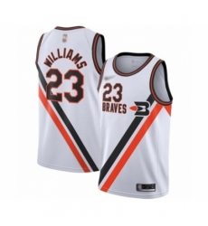 Men's Los Angeles Clippers #23 Lou Williams Swingman White Hardwood Classics Finished Basketball Jersey