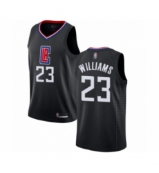 Women's Los Angeles Clippers #23 Lou Williams Authentic Black Basketball Jersey Statement Edition