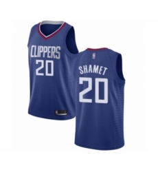 Women's Los Angeles Clippers #20 Landry Shamet Authentic Blue Basketball Jersey - Icon Edition