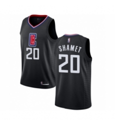 Women's Los Angeles Clippers #20 Landry Shamet Swingman Black Basketball Jersey Statement Edition