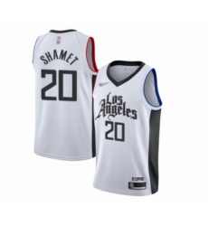 Women's Los Angeles Clippers #20 Landry Shamet Swingman White Basketball Jersey - 2019-20 City Edition