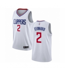 Men's Los Angeles Clippers #2 Kawhi Leonard Authentic White Basketball Jersey - Association Edition