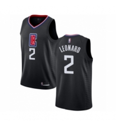 Women's Los Angeles Clippers #2 Kawhi Leonard Authentic Black Basketball Jersey Statement Edition