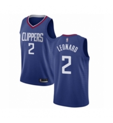 Women's Los Angeles Clippers #2 Kawhi Leonard Authentic Blue Basketball Jersey - Icon Edition