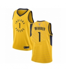 Women's Indiana Pacers #1 T.J. Warren Swingman Gold Basketball Jersey Statement Edition