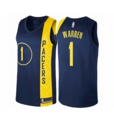 Women's Indiana Pacers #1 T.J. Warren Swingman Navy Blue Basketball Jersey - City Edition