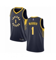 Women's Indiana Pacers #1 T.J. Warren Swingman Navy Blue Basketball Jersey - Icon Edition