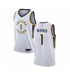 Youth Indiana Pacers #1 T.J. Warren Swingman White Basketball Jersey - Association Edition