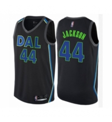 Women's Dallas Mavericks #44 Justin Jackson Swingman Black Basketball Jersey - City Edition