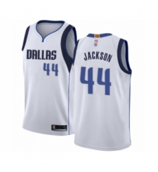 Youth Dallas Mavericks #44 Justin Jackson Swingman White Basketball Jersey - Association Edition