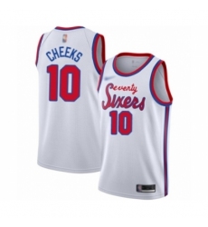 Youth Philadelphia 76ers #10 Maurice Cheeks Swingman White Hardwood Classics Basketball Jersey