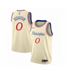 Men's Philadelphia 76ers #0 Josh Richardson Swingman Cream Basketball Jersey - 2019 20 City Edition