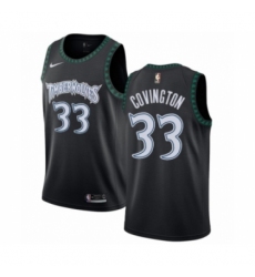 Men's Nike Minnesota Timberwolves #33 Robert Covington Swingman Black Hardwood Classics Jersey