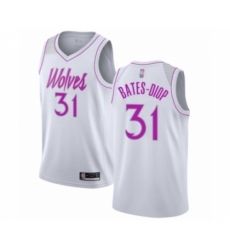 Women's Minnesota Timberwolves #31 Keita Bates-Diop White Swingman Jersey - Earned Edition