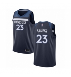 Youth Minnesota Timberwolves #23 Jarrett Culver Swingman Navy Blue Basketball Jersey - Icon Edition