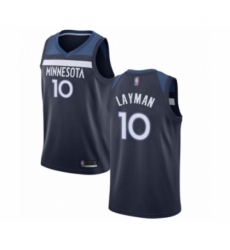Youth Minnesota Timberwolves #10 Jake Layman Swingman Navy Blue Basketball Jersey - Icon Edition