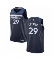 Youth Minnesota Timberwolves #29 Jake Layman Swingman Navy Blue Basketball Jersey - Icon Edition