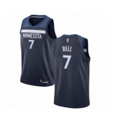 Youth Minnesota Timberwolves #7 Jordan Bell Swingman Navy Blue Basketball Jersey - Icon Edition