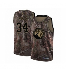 Men's Minnesota Timberwolves #34 Noah Vonleh Swingman Camo Realtree Collection Basketball Jersey