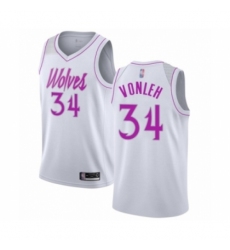 Women's Minnesota Timberwolves #34 Noah Vonleh White Swingman Jersey - Earned Edition