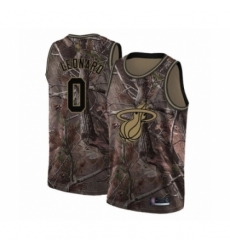 Men's Miami Heat #0 Meyers Leonard Swingman Camo Realtree Collection Basketball Jersey