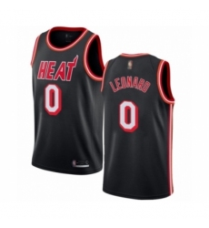 Women's Miami Heat #0 Meyers Leonard Authentic Black Fashion Hardwood Classics Basketball Jersey