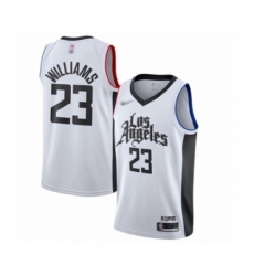 Men's Los Angeles Clippers #23 Louis Williams Swingman White Basketball Jersey - 2019 20 City Edition